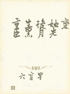 重生后她变成权臣黑月光