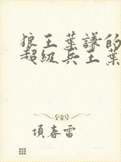 狼王叶谦的小说超级兵王叶谦