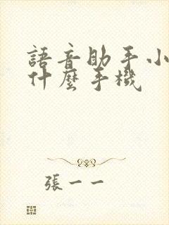 语音助手小爱是什么手机