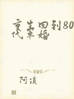 重生回到80年代军婚