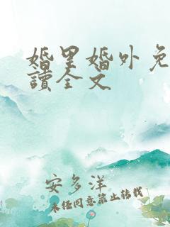 婚里婚外免费阅读全文