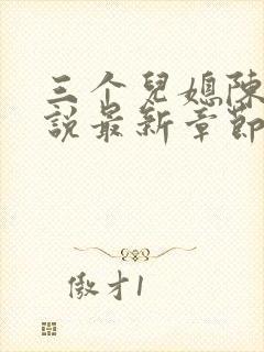 三个儿媳陈红小说最新章节更新时间