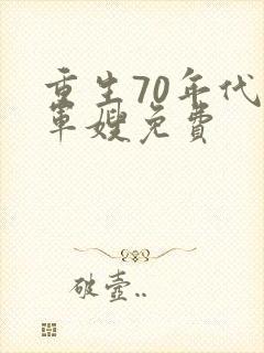 重生70年代小军嫂免费