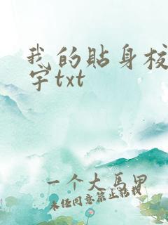 我的贴身校花唐宇txt