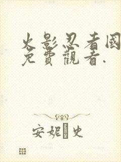 火影忍者国语版免费观看.