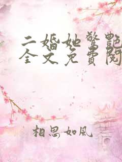 二婚她惊艳香江全文免费阅读