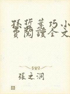 孙哲叶巧小说免费阅读全文最新章节更新时间