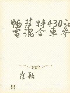 帕萨特430油电混合车参数