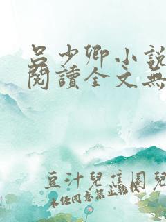 吕少卿小说免费阅读全文无弹窗