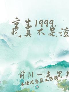 重生1999,我真不是渣男啊