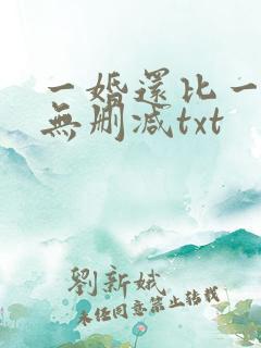 一婚还比一婚高无删减txt