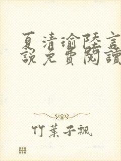 夏清瑜陆言洲小说免费阅读最新章节