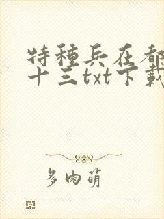 特种兵在都市夜十三txt下载
