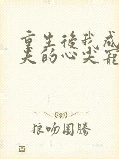 重生后我成了前夫的心尖宠