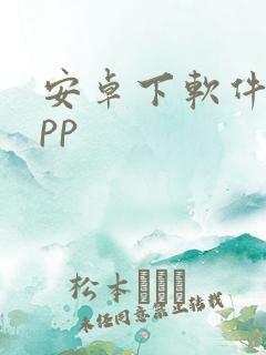 安卓下软件的app