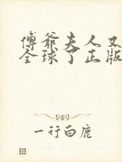 傅爷夫人又惊艳全球了正版