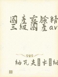 国产露脸精品产三级国产av