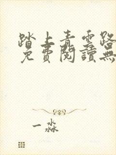 踏上青云路小说免费阅读无弹窗