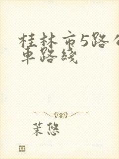 桂林市5路公交车路线