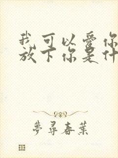 我可以爱你也能放下你是什么歌