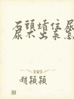 石头堵住尿道口尿不出来怎么办