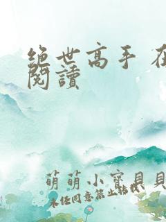 绝世高手 在线阅读