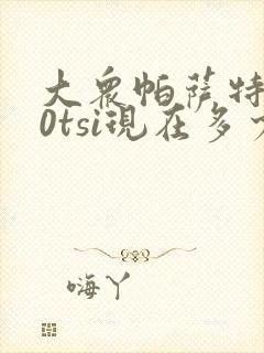 大众帕萨特330tsi现在多少钱