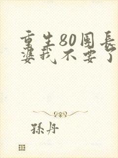 重生80团长老婆我不要了