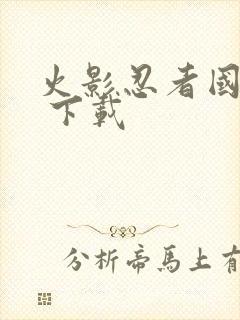 火影忍者国语版 下载