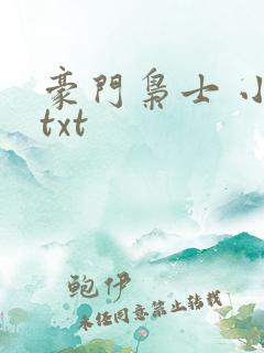 豪门枭士 小说txt