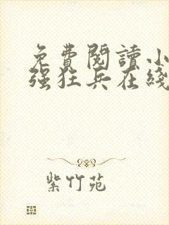 免费阅读小说最强狂兵在线阅读全文