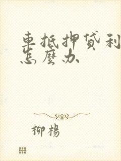 车抵押贷利息高怎么办