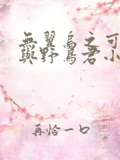 无翼乌之可知子与野鸟君小说