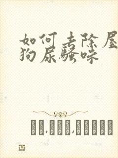 如何去除屋里狗狗尿骚味