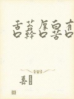 舌苔厚白有齿痕口干口苦口臭