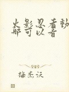 火影忍者动漫在哪可以看