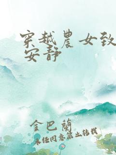 穿越农女致富记 安静