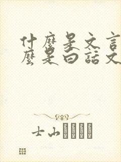 什么是文言文什么是白话文