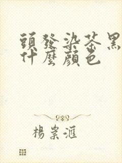 头发染茶黑色是什么颜色