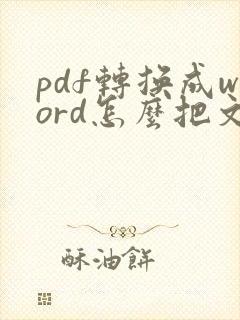 pdf转换成word怎么把文字的框去掉