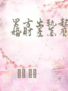 男方出轨起诉离婚财产怎么分割