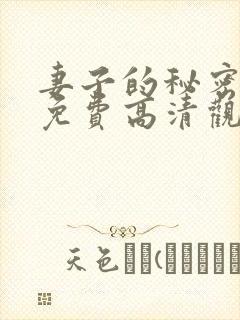 妻子的秘密短剧免费高清观看全集