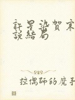 许星染贺寒声小说结局