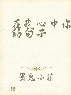 在我心中你最美的句子