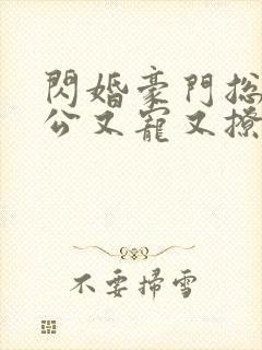 闪婚豪门总裁老公又宠又撩