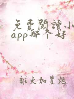 免费阅读小说的app哪个好