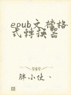 epub文档格式转换器