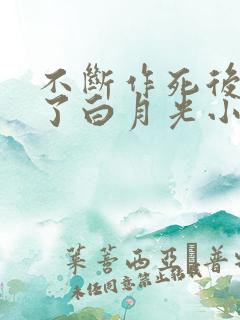 不断作死后我成了白月光小说免费