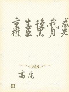 重生后,我成了权臣黑月光