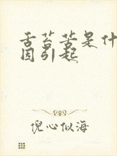 舌苔苦是什么原因引起